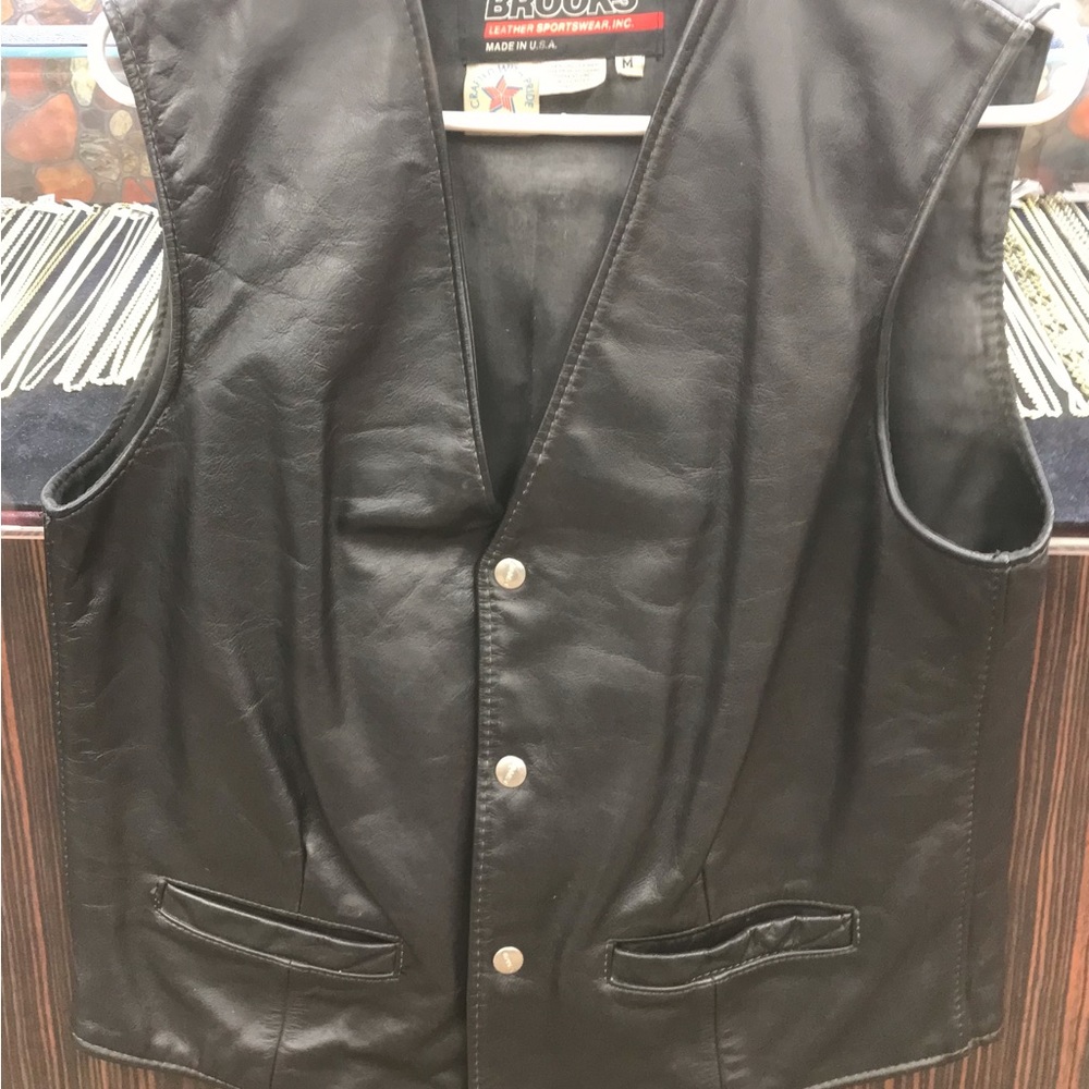 Brooks Leather Vest